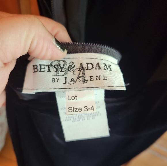 Womens betsy & adam velvet dress - Picture 7 of 11